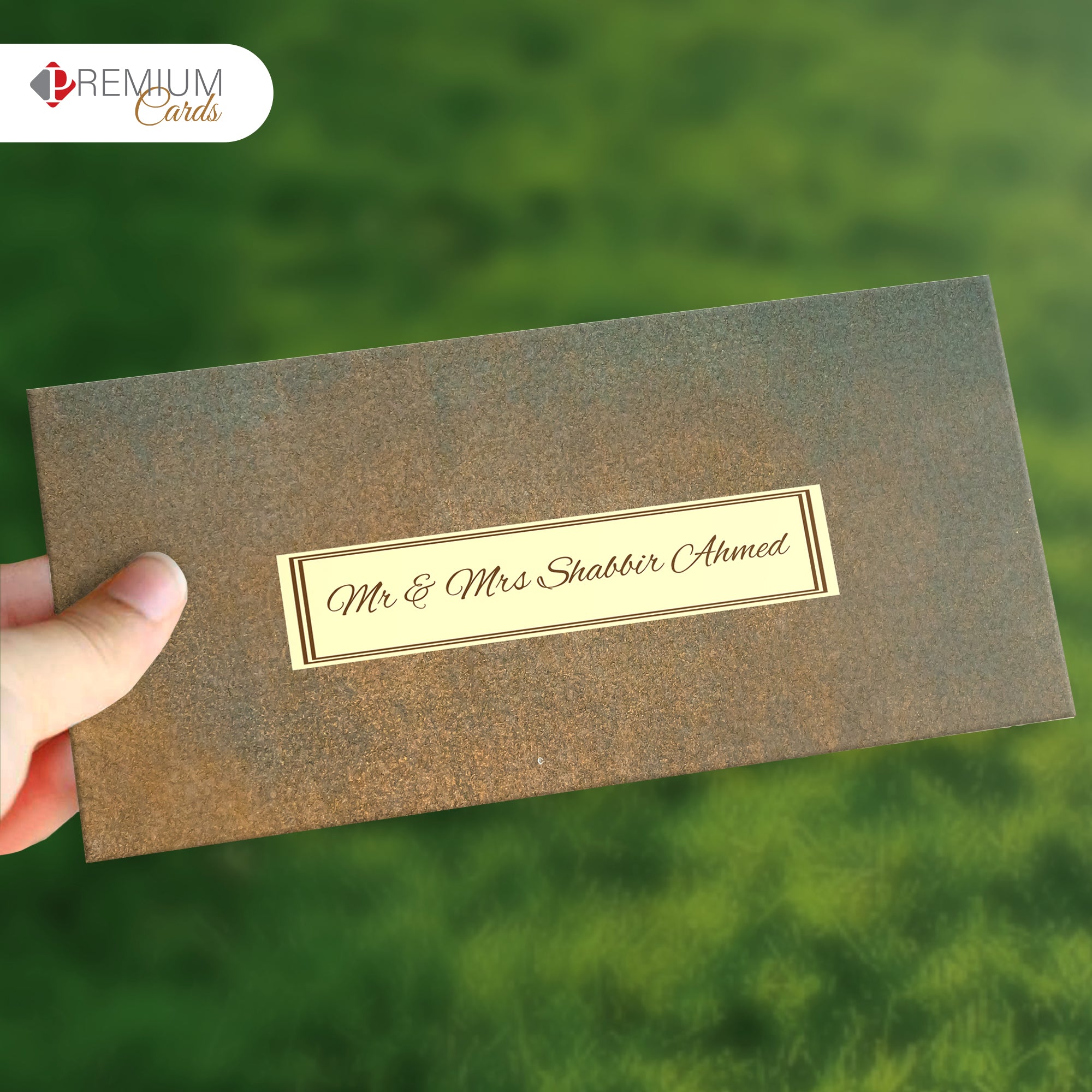 Gold Sparkle Best Wishes Envelope