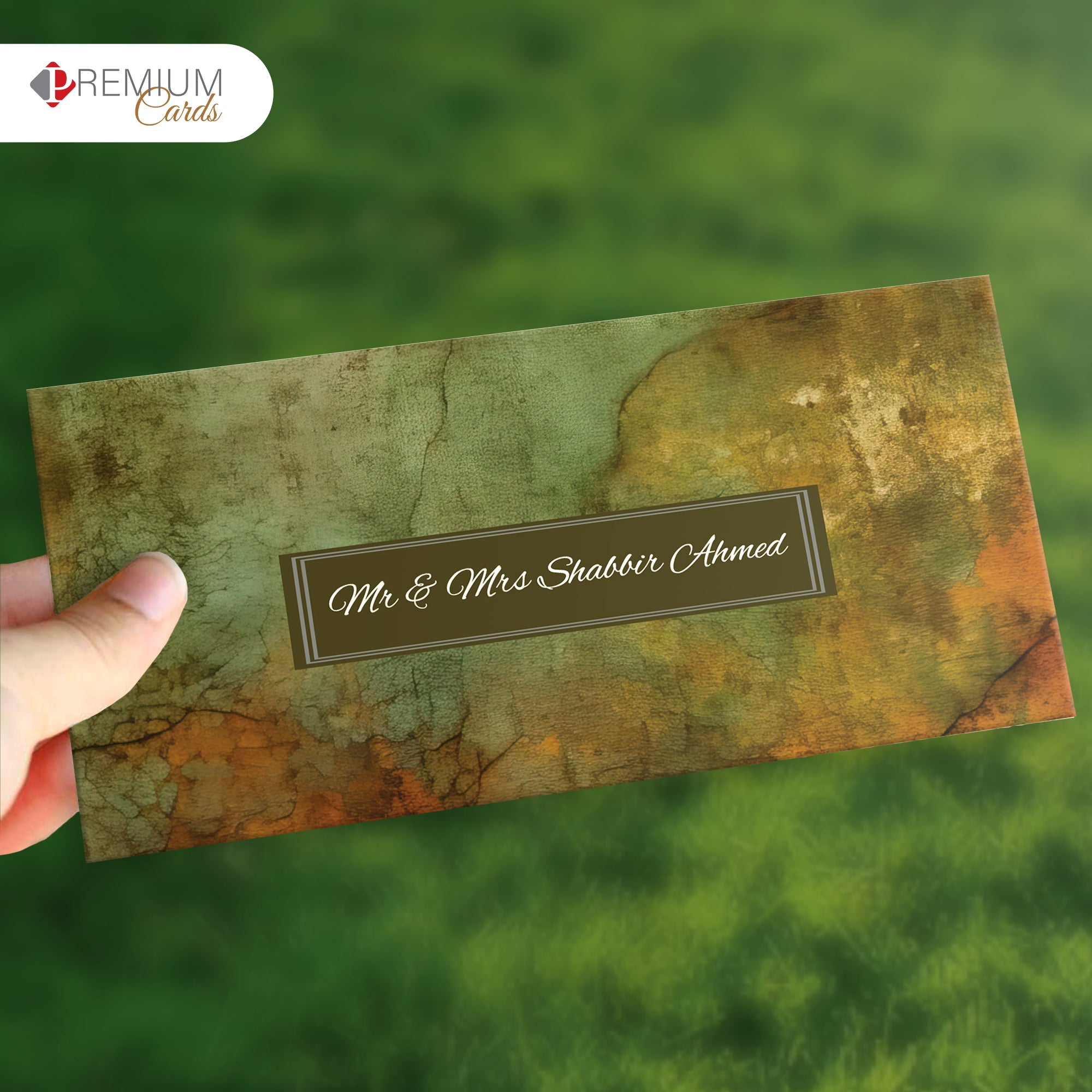 Retro Marble Best Wishes Envelope