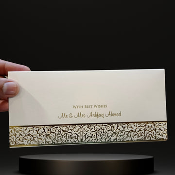Gold Foil Border Envelope