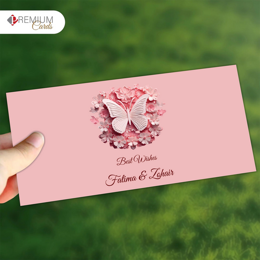 Pink Butterfly Dreams Envelope