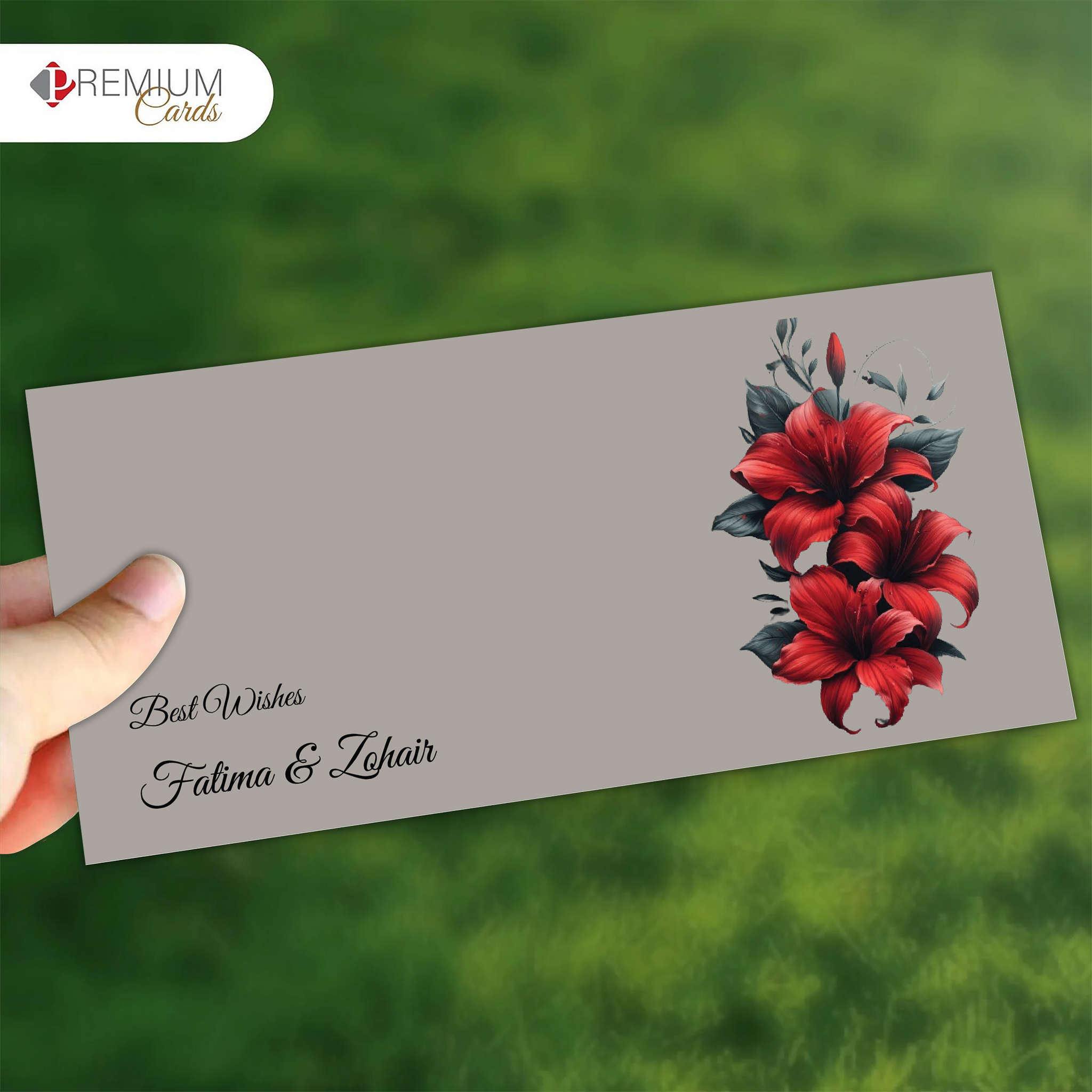 Red Lily Envelope