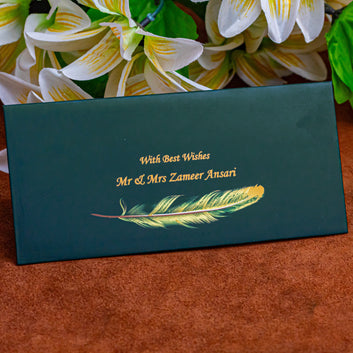 Best Wishes Green Envelope