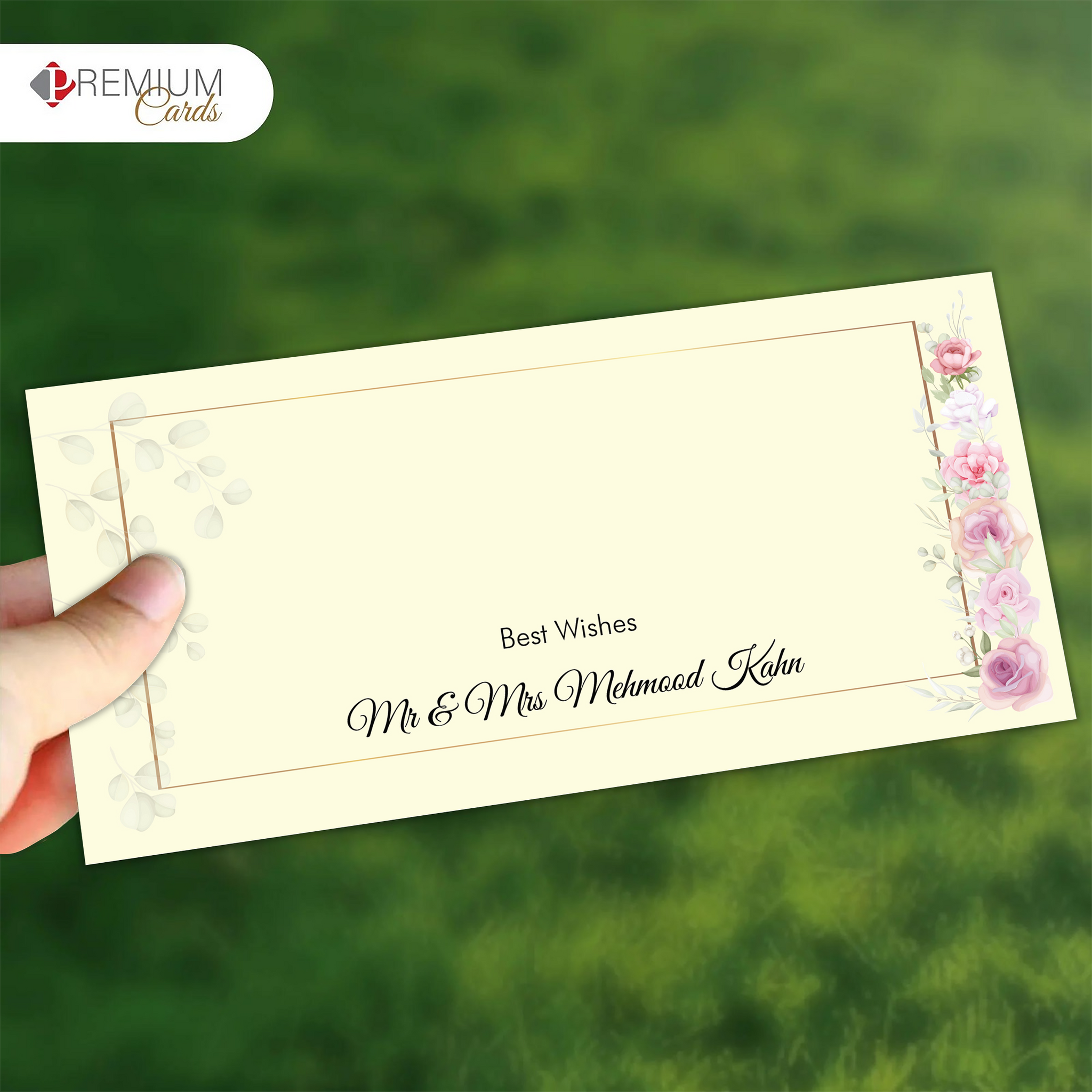 Floral Border Envelope