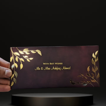 Maroon & Gold Aura Envelope