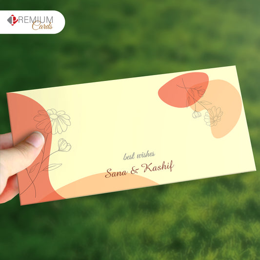 Colorful Crafted  Best Wishes Envelope