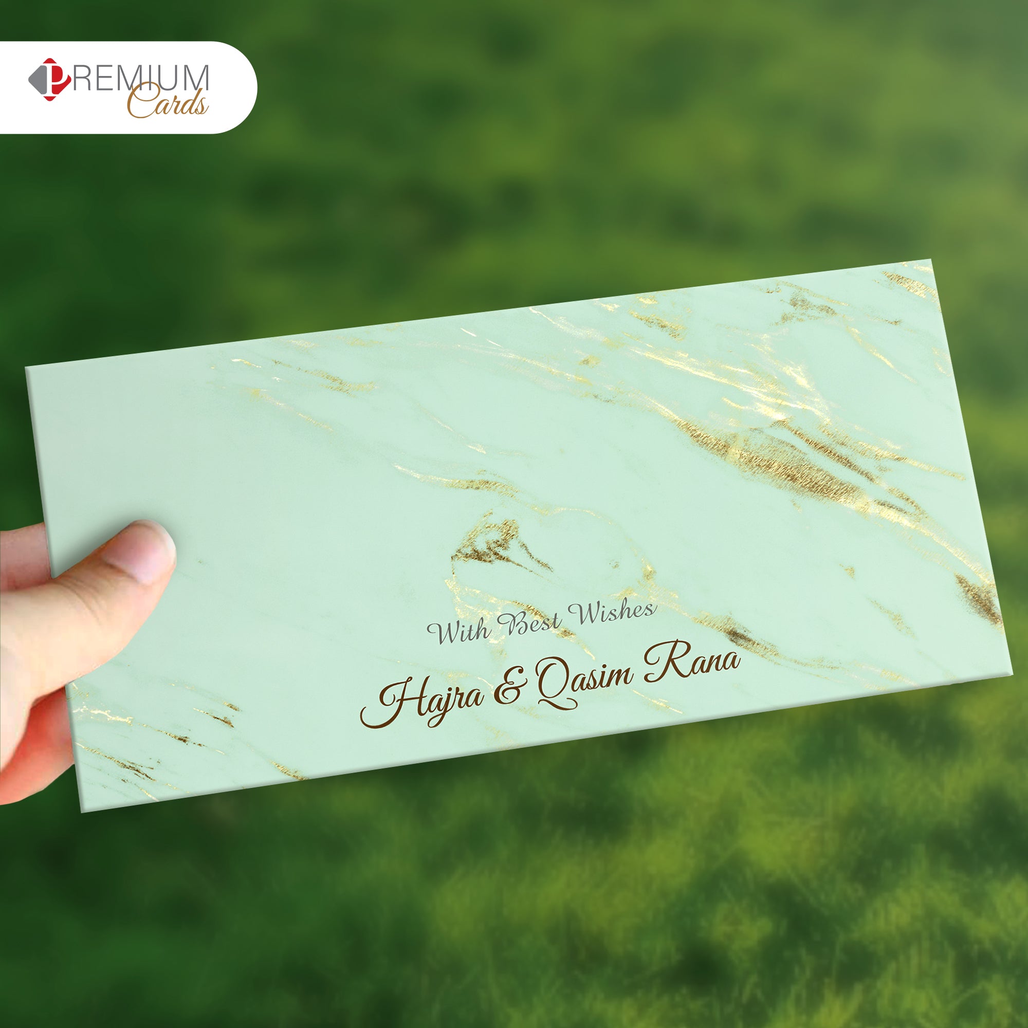 Light Blue  Best Wishes Envelope