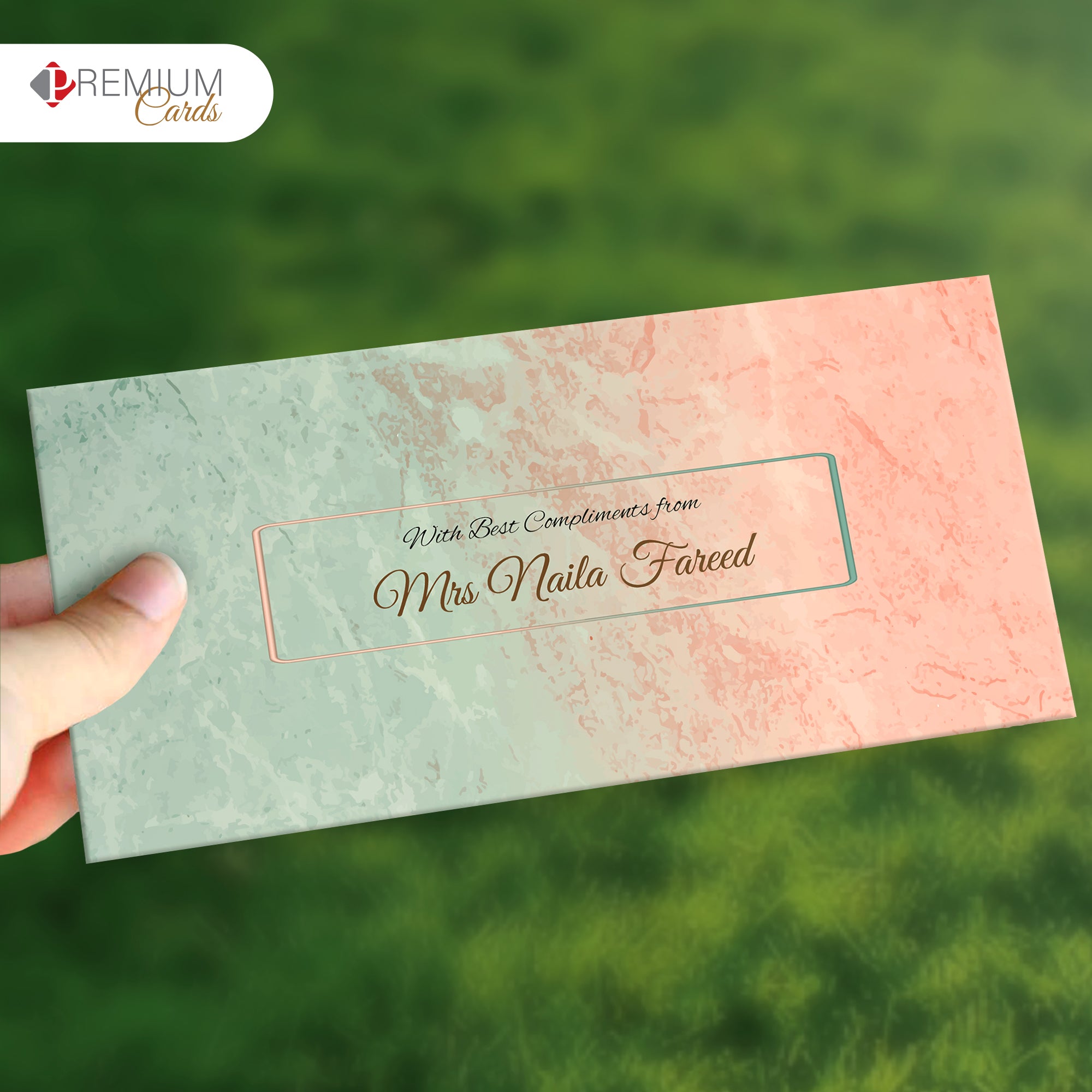 Multi Color  Best Wishes Envelope