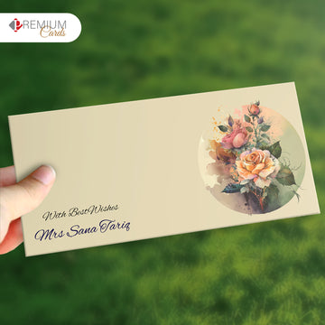 Flower  Best Wishes Envelope