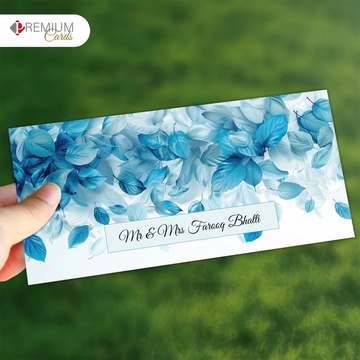 Blue Leaves Envelope