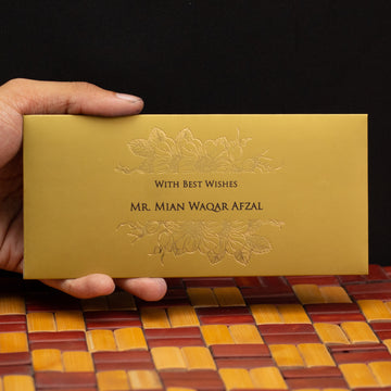 Floral Gold Envelope