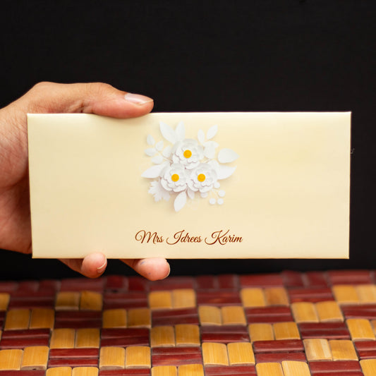White Bloom Envelope