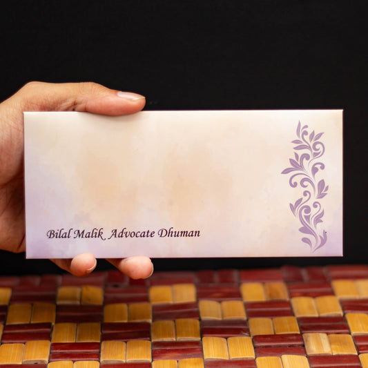 Lavender Petal Envelope