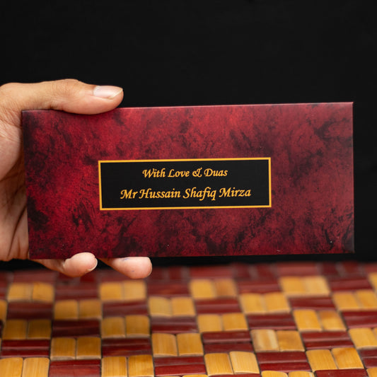Burgundy Velvet Envelope