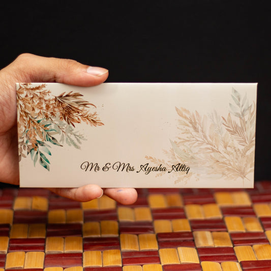 Pale Floral Envelope