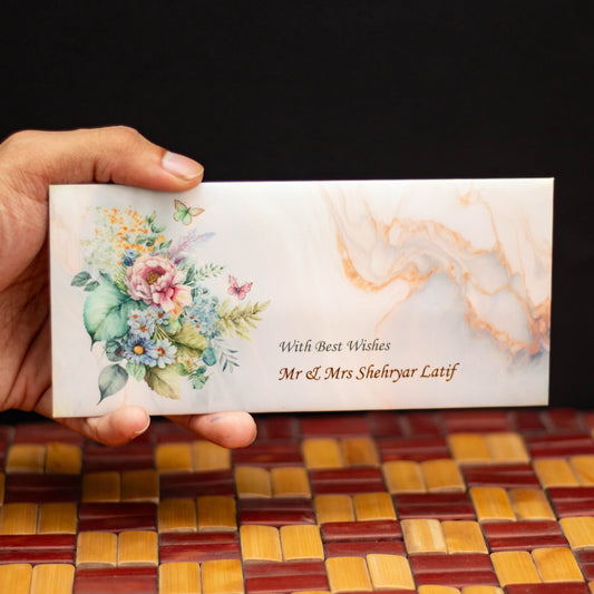 Marble Petal Envelope