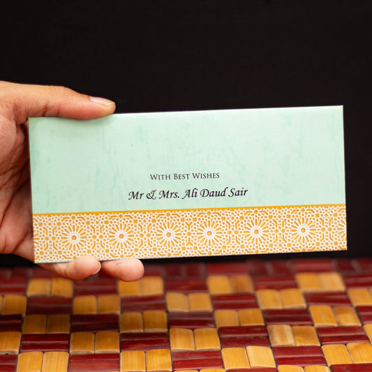 Geometric Teal Envelope