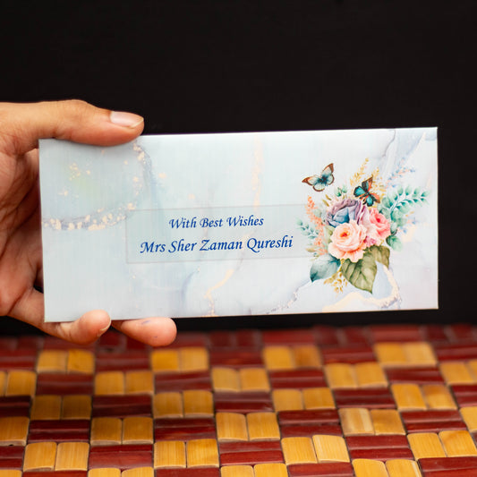 Delicate Floral Envelope