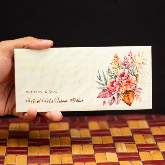 Artistic Floral Envelope