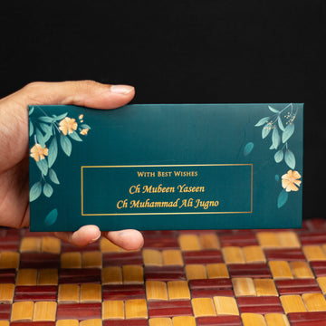 Teal Blossom Envelope