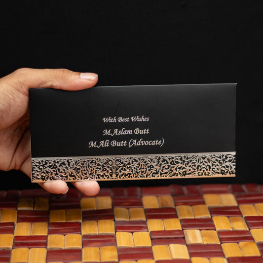 Structured Black Envelope