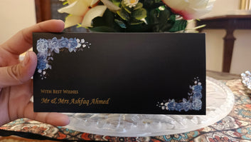 Blue Floral Envelope