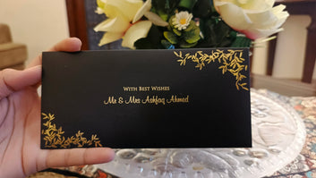 Floral Gold Envelope
