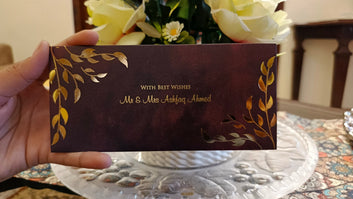 Maroon & Gold Aura Envelope