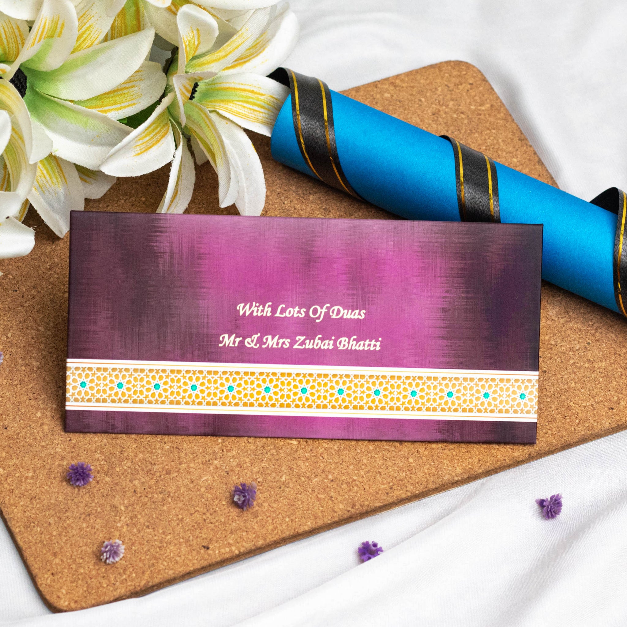 Classic Prints Purple Envelope