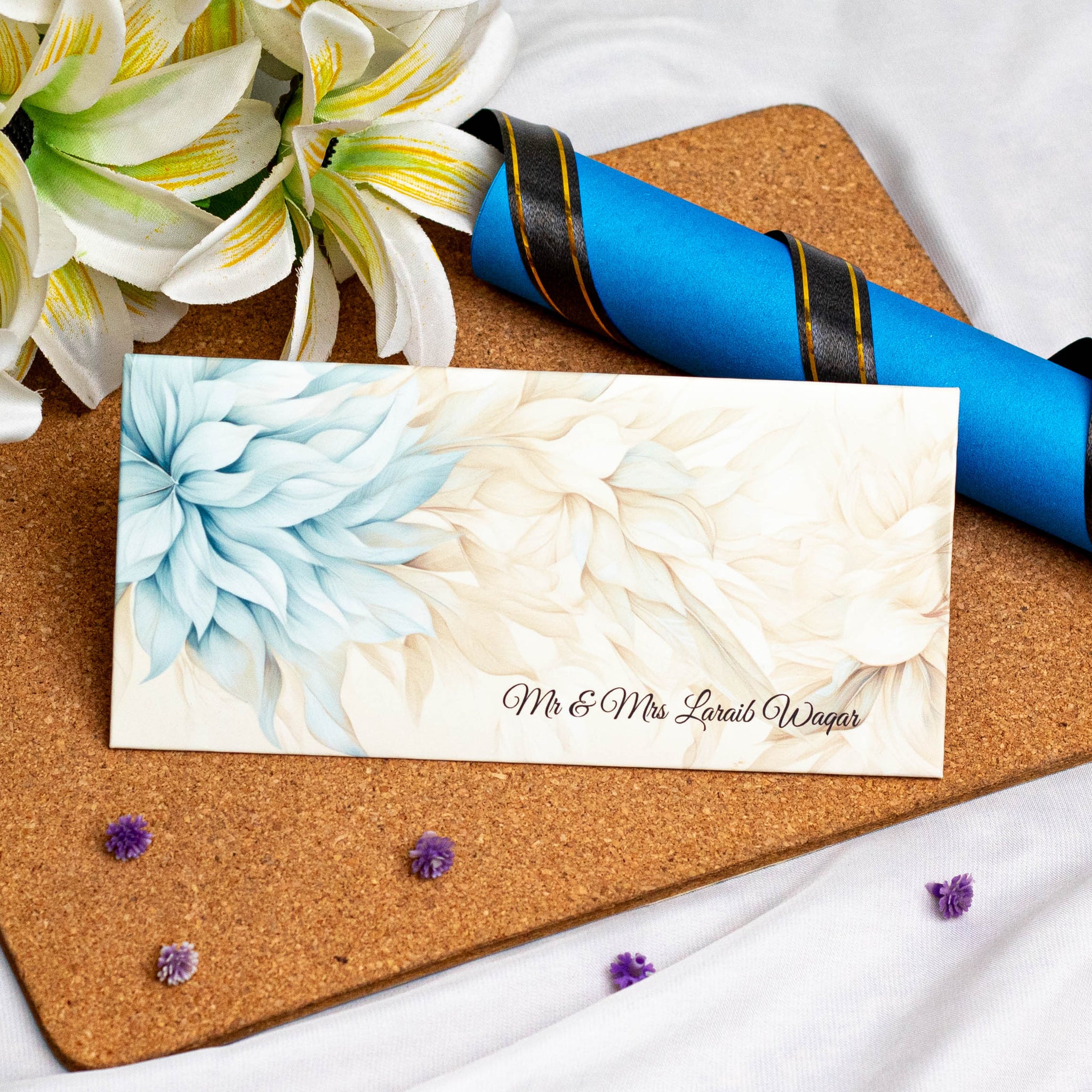 Subtle Floral Envelope