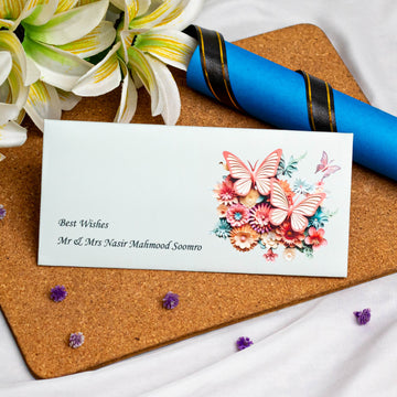 Colorful Butterfly Envelope