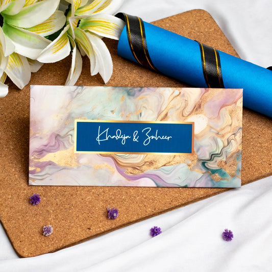 Marble Bloom Envelope