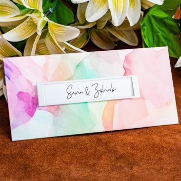 Color Veins Printed Envelope