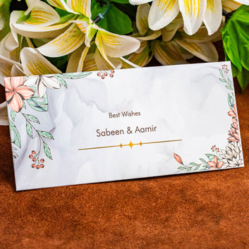 Smoky Floral Envelope