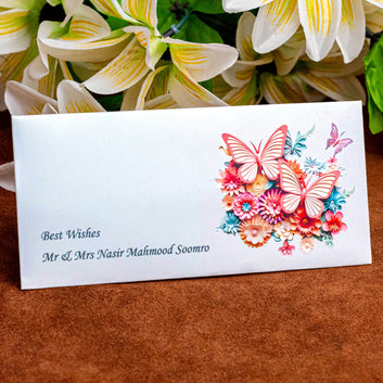 Colorful Butterfly Envelope