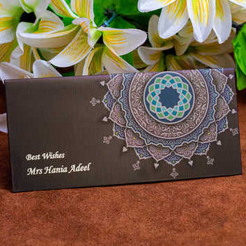 Brown Floral Pattern Envelope