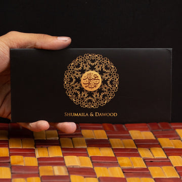Black Gold Eid Envelope