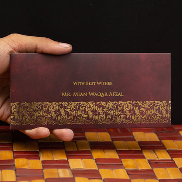 Chic Maroon Envelope