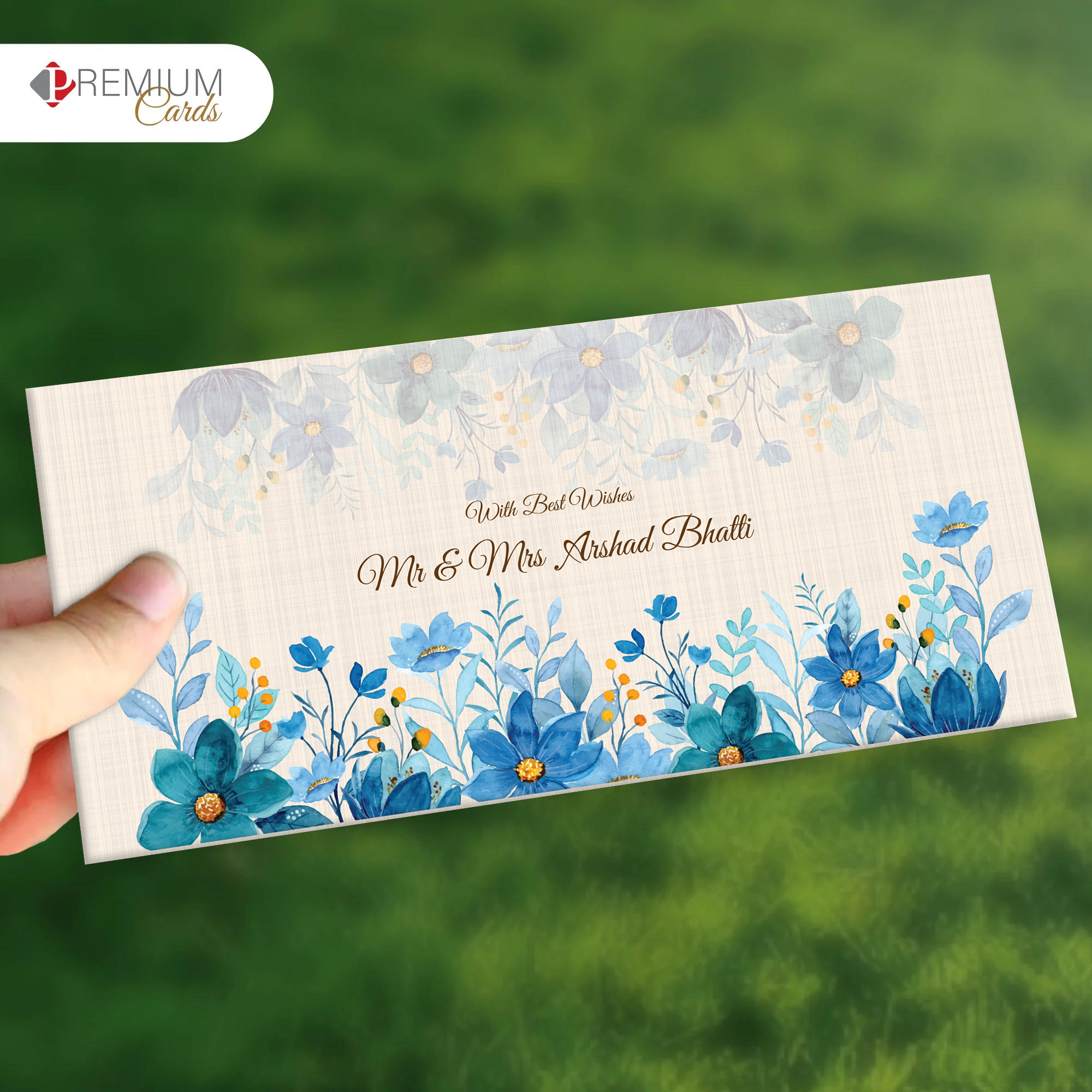 Minimalist Flowered Musings Envelope