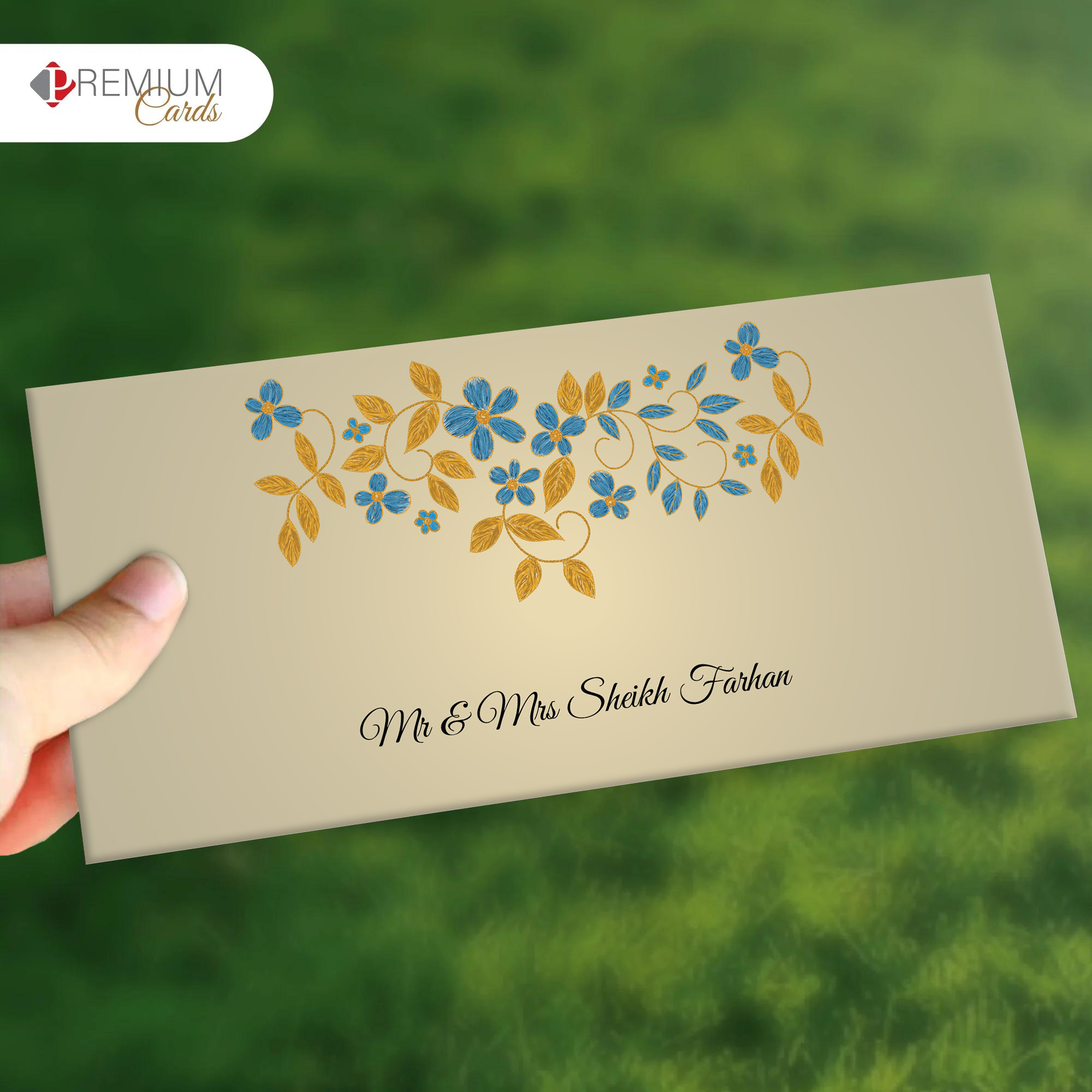 Pure Wishes Floral Best Wishes Envelope