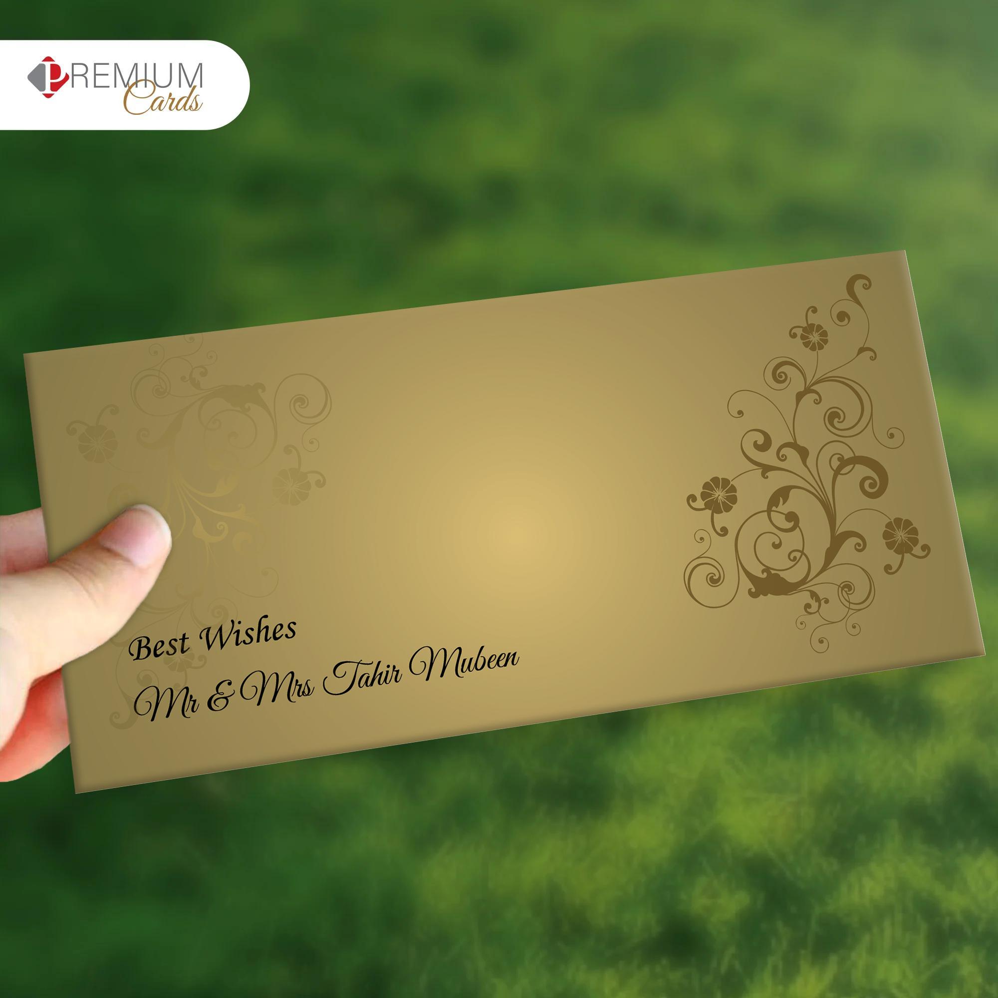 Floral Flourish Best Wishes Envelope