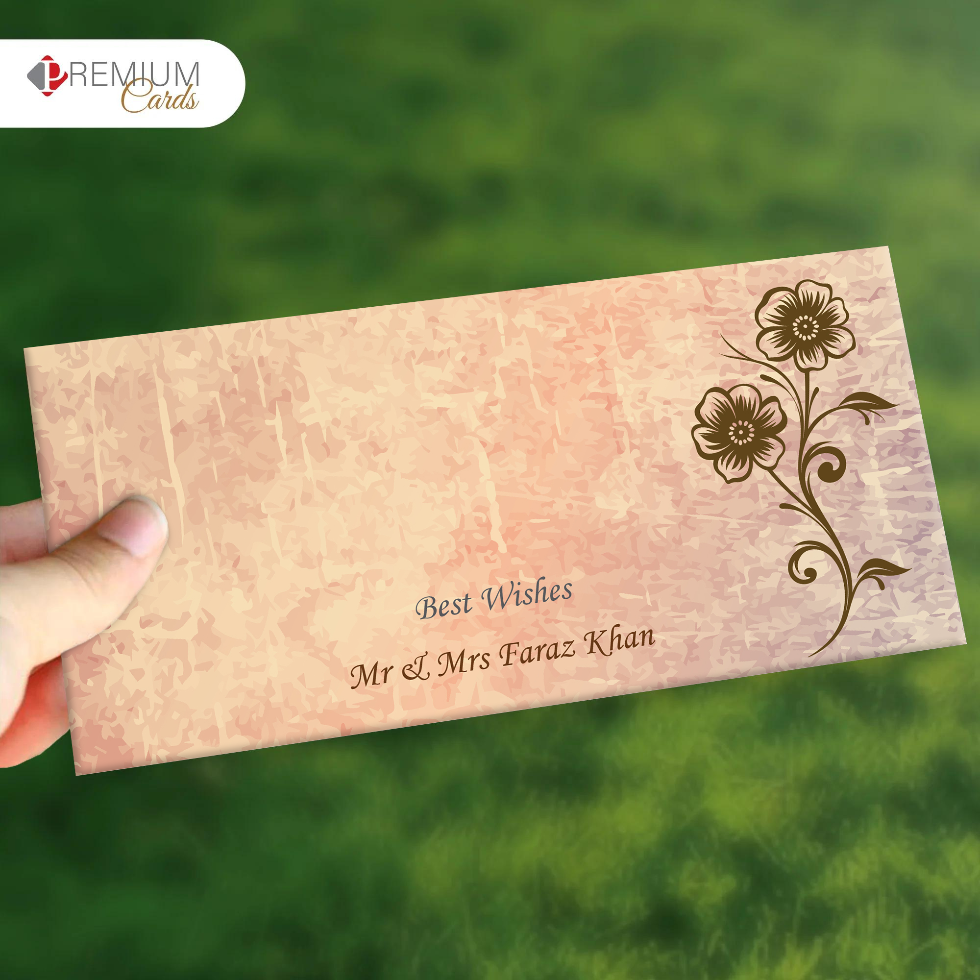 Floral Fragrance Best Wishes Envelope