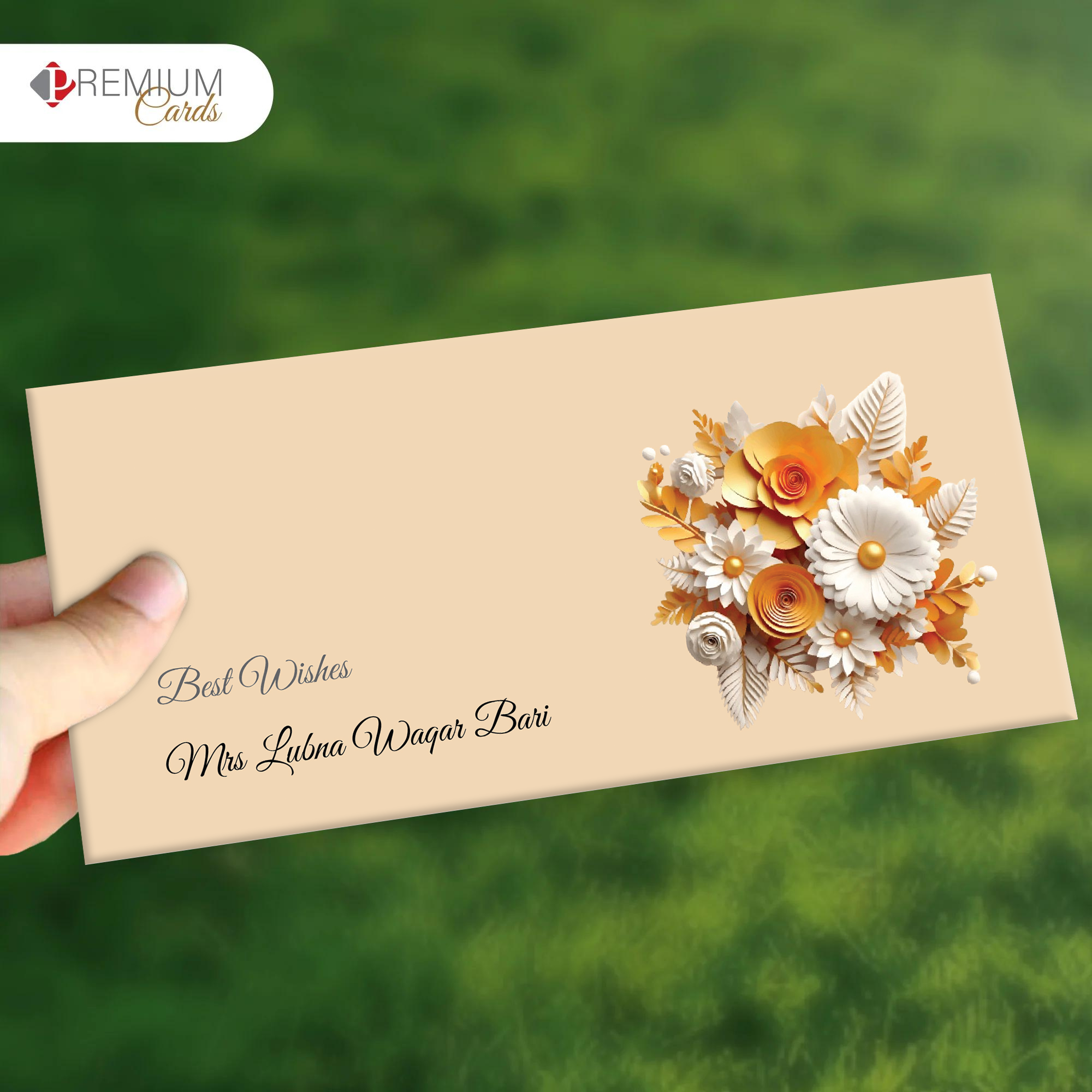 Blooming Cheers Best Wishes Envelope