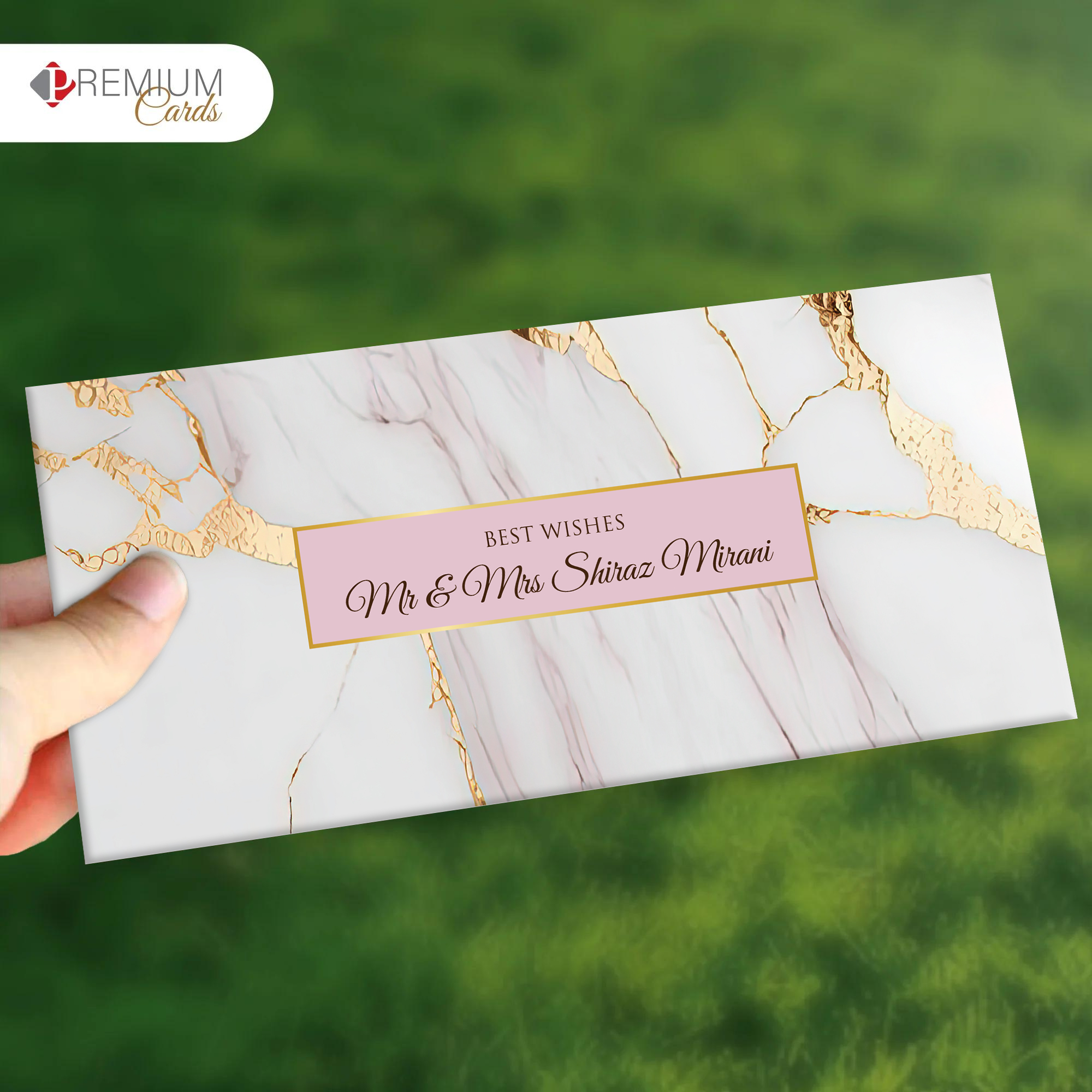 Marbled Magic Best Wishes Envelope