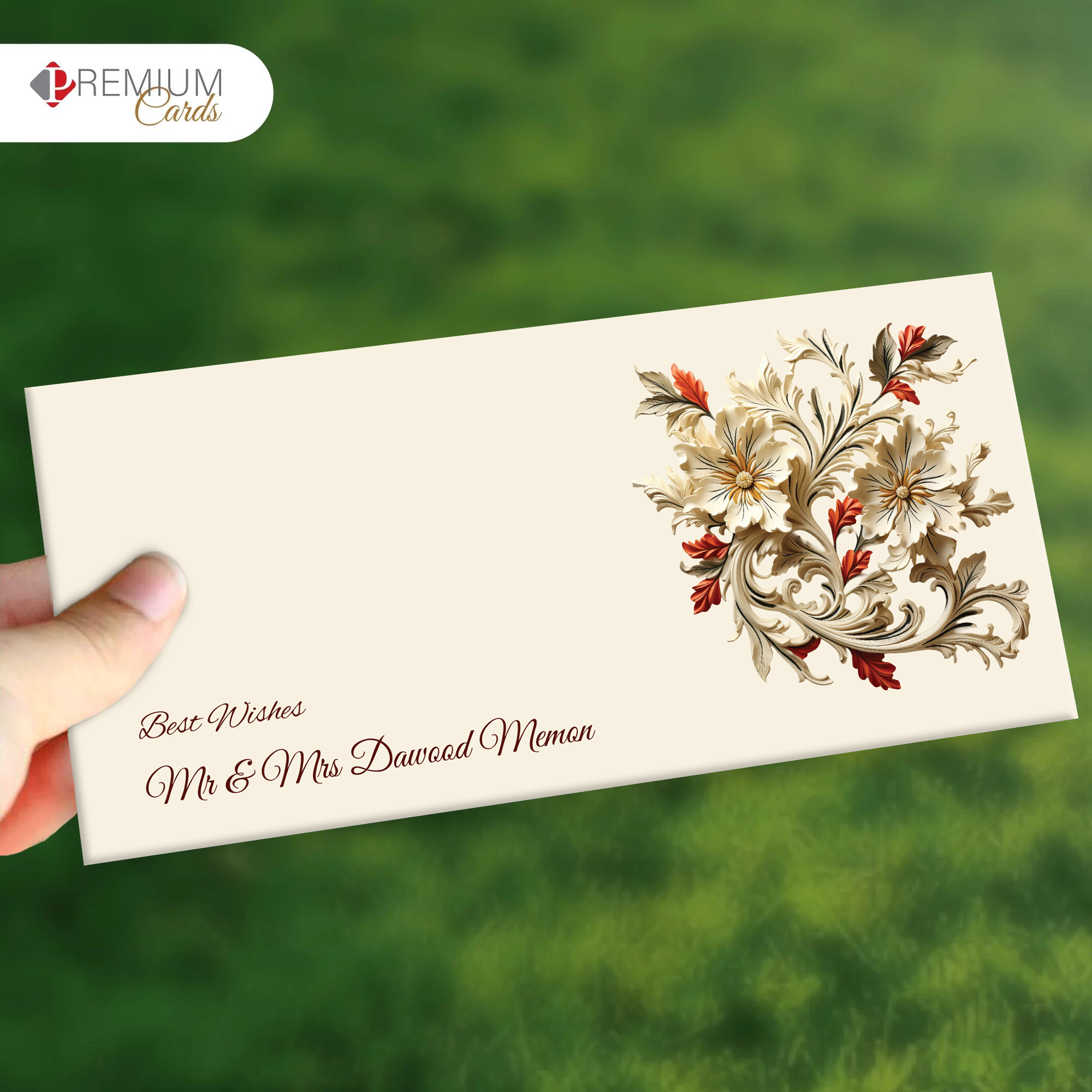 Floral Fondness Best Wishes Envelope