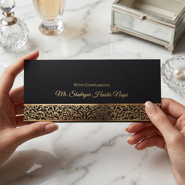 White Envelope With Gold Border
